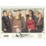 Antiques Roadshow colour photo signed by 5 including Lars Tharp, Paul Atterbury, Hilary Kay, Henry