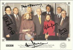 Antiques Roadshow colour photo signed by 5 including Lars Tharp, Paul Atterbury, Hilary Kay, Henry