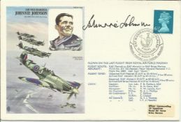 AVM Johnnie Johnson DSO DFC the top allied fighter ace in WW2, signed on his own Historic Aviators