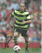 Marc Crosas in Celtic strip signed colour 10x8 photo Good Condition