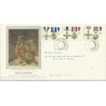 Peter Vana Royal Tank Reg France 1940 signed 1990 PPS silk Gallantry FDC. Good condition