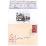 Warrant Officer Jakub Bargielowski DFM Rare signature on Polish envelope postmarked Warsaw 23