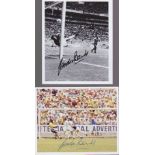 Gordon Banks. A pair of p/c sized pictures of his famous ‘Pele’ save. Excellent.