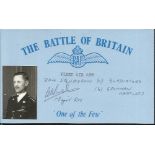 A E Marsh 804 FAA Battle of Britain signed index card. Good Condition