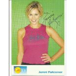 Jenni Falconer signed colour GMTV promotional photo. Good condition