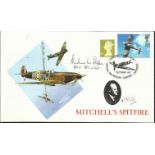Pilot Officer H M Stephen CBE DSO DFC* signed Mitchell’s spitfire cover. Numbered 11 of 18 to