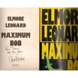 Maximum Bob By Elmore Leonard. Book Signed by author. (First Edition Viking 1991) As new/excellent