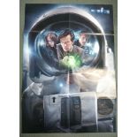 Doctor Who autographed poster. Large 84cm x 60cm colour poster from Doctor Who magazine, autographed