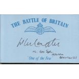 S P Le Rougetel 600 sqdn Battle of Britain signed index card. Good Condition