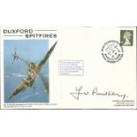 Flt Lt F W Pawsey signed Duxford Spitfires cover. Numbered 33 of 40 to reverse. Good condition.