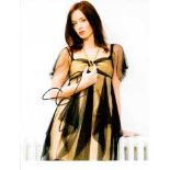 Emily Blunt 8x10 c photo of Emily, signed by her at Sundance Film Festival, Utah Good condition