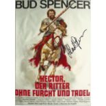 Bud Spencer signed promo leaflet Good condition