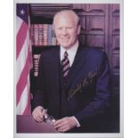 Gerald Ford. 10”x8” portrait of the former US President. Excellent.