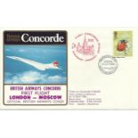 Concorde first flight London Moscow and return dated 12Th and 13th April 1985 Flown by Capt J