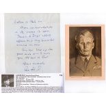 Wing Commander Roderick Learoyd VC RAF. 1st RAF Victoria Cross winner WWII. Signed Letter. Good