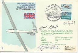 Colditz inmates Bill Goldfinch & Jack Best signed 1974 Glider RAF cover. Good condition