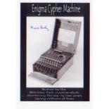 Mavis Batey. A 7”x5” picture of the ‘Enigma’ machine.