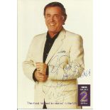 Terry Wogan signed colour BBC Radio 2 promotional photo. Good condition