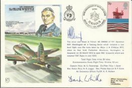 Frank Whittle signed on his own Historic Aviators cover, rare autograph. Good condition