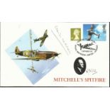 Charles Stanley Widdows CB DFC signed Mitchell’s spitfire cover. Numbered 11 of 18 to reverse.