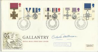 Odette Hallows GC signed 1990 Gallantry FDC. Good condition