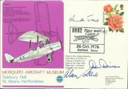 Air Cdre Alan Deere DSO DFC WW2 fighter ace signed Mosquito Aircraft Museum cover MAM8 Tiger Moth.