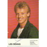 Les Dennis signed colour promotional photo. Good condition
