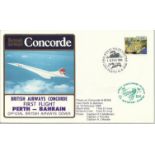 Concorde first flight Bahrain Perth and return dated 13/14/15th February 1985 Flown by Capt H C