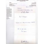 POWS Signatures of 4 members of the Monte San Martino Trust, former POWs in Italy who escaped and