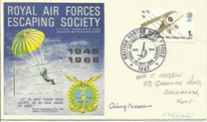 Airey Neave signed 1968 RAF Escaping Society cover with neat hand address. Good condition