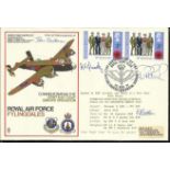 Multi signed SC37 RAF Flyingdales, commemorating the joint RAF/USAF BMEWS Operation. Flown in a