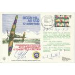 A Montague Smith WW2 ace, Jock Maitland signed 40th ann Battle of Britain cover. Good condition