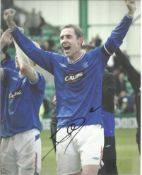 David Weir in Rangers strip signed colour 10x8 photo Good Condition