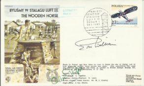 Eric Williams & Oliver Philpott MC signed Wooden Horse RAF Escaping Society cover. Good condition