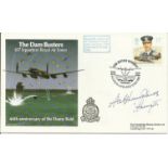 H R Humph Humphries the Adjutant of the Dambusters Raid signed 44th Dams Raid cover. Good condition