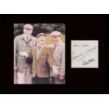 Last of the Summer Wine. Signatures of Norman Wisdom, Brian Wilde and Peter Sallis with a picture