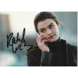 Rachel Weisz signed color 6x4 photo. Good condition