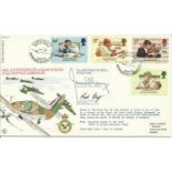 Sqn Ldr James Lacey DFM the top Battle of Britain ace signed 1994 British Council official FDC