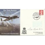 P Bill Buttle DFC 617 Sqn Navigator Claytons crew signed 51st ann Dambuster Raid cover. Good