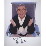 Ronnie Corbett. 10”x8” portrait in characteristic armchair. Excellent.