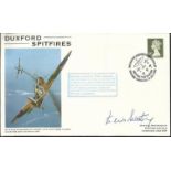 Flt Lt Denis Sweeting DFC signed Duxford Spitfires cover. Numbered 2 of 40 to reverse. Good