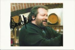 Bud Spencer signed colour photo. Good condition