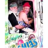 Cheech and Chong 8x10 c photo of Cheech and Chong, signed by both , NYC, April, 2013 Good condition