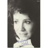 Melanie Hill signed small b/w photo. Good condition
