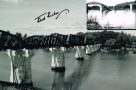 Fred Seiker River Kwai Pow Signed 12 X 8 Photo. Good condition
