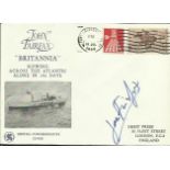 John Fairfax signed 1969 cover commemorating his solo row across the Atlantic which took 180 days.