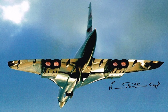 Norman Britton Concorde Chief Pilot Signed 12 X 8 Photo. Good condition