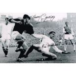 Harry Gregg And Bill Foulkes Busby Babes Superb Signed 15 X 10 Photo. Good condition