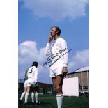 Jack Charlton Leeds United Very Rare Hand Signed 12 X 8 Photo. Good condition