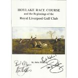 Tony Jacklin and one other signed Hoylake Race Course booklet -Good condition
